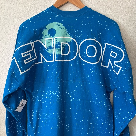 Star Wars Endor Spirit Jersey Disney Parks Long Sleeve Shirt Ewok Jedi Size XS - Picture 10 of 14